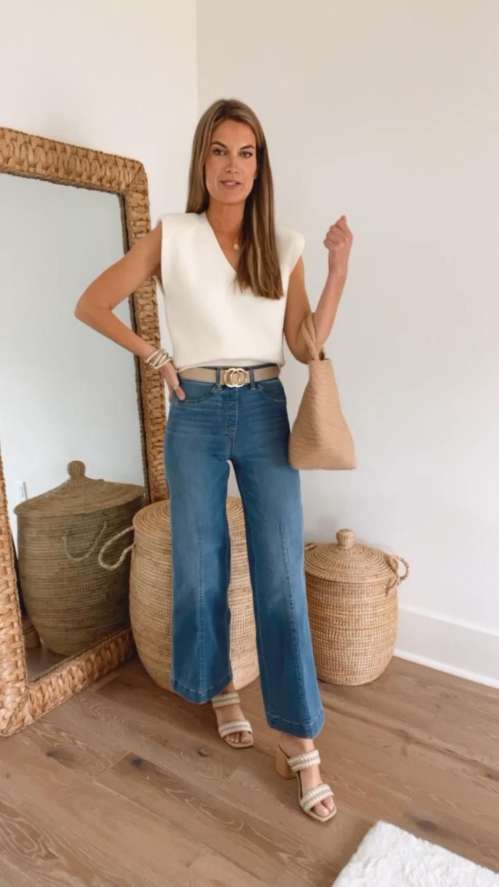 Cropped Jeans Outfits For
  Summer