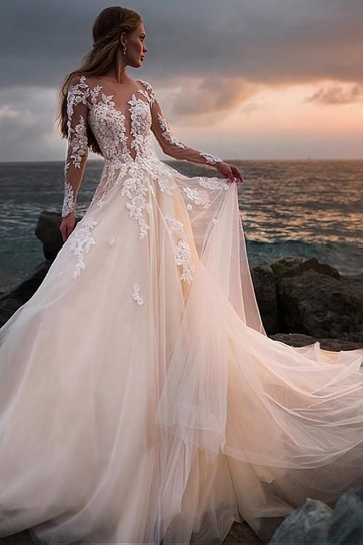 Elegant Lace Adorns These Stunning Dresses
