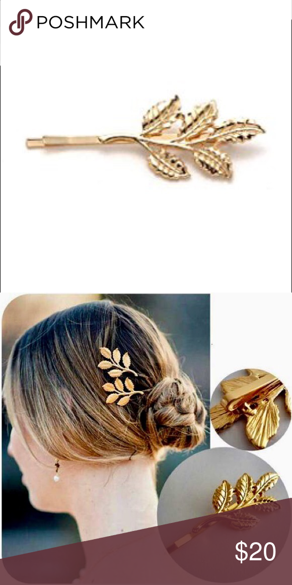Gold Branch Hair Pins