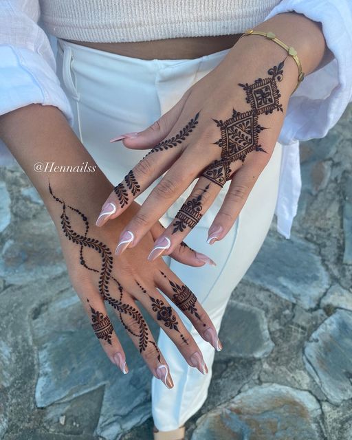 Gold Henna Tattoos