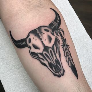 Masculine Bison Tattoo Designs to Honor Strength and Resilience