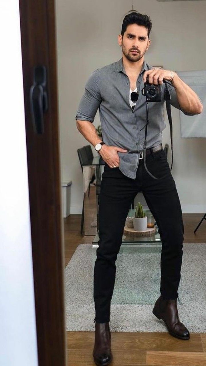 Black Pants Outfits For Men