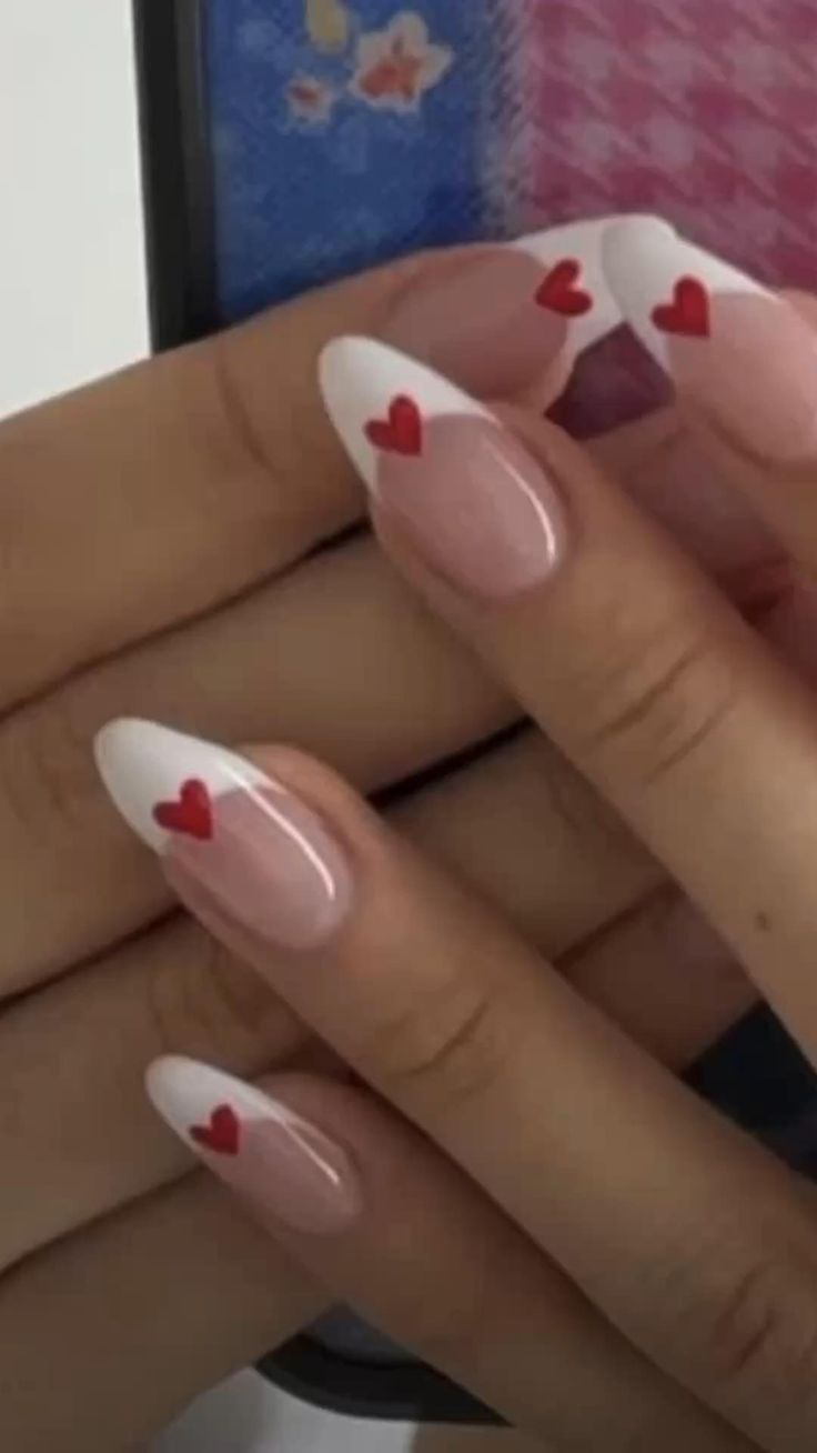 Heart Nail Art For A
  Valentine’s Day