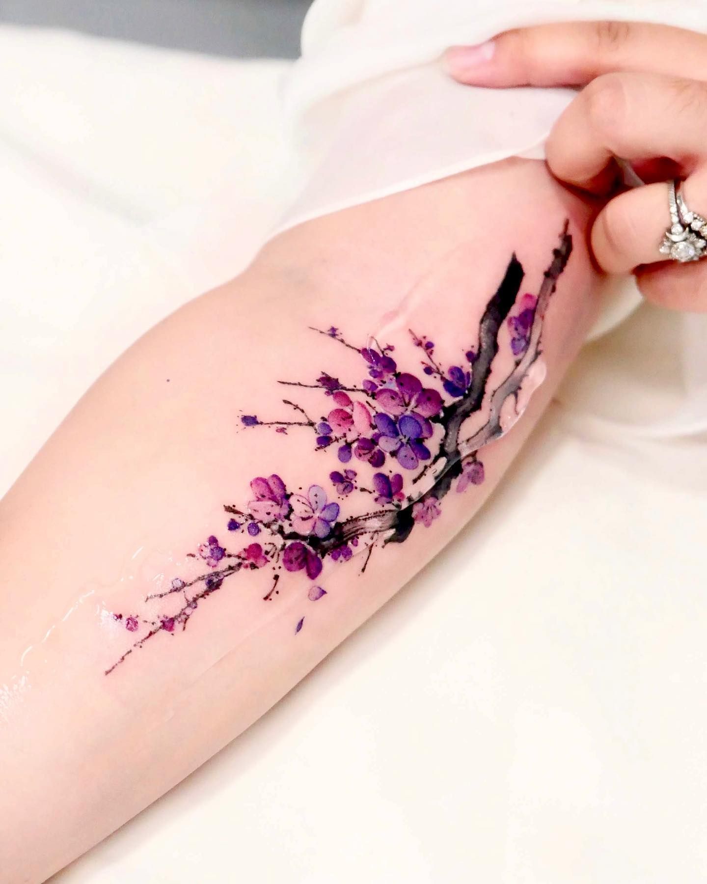 herry Blossom Tattoo Ideas For
  Women