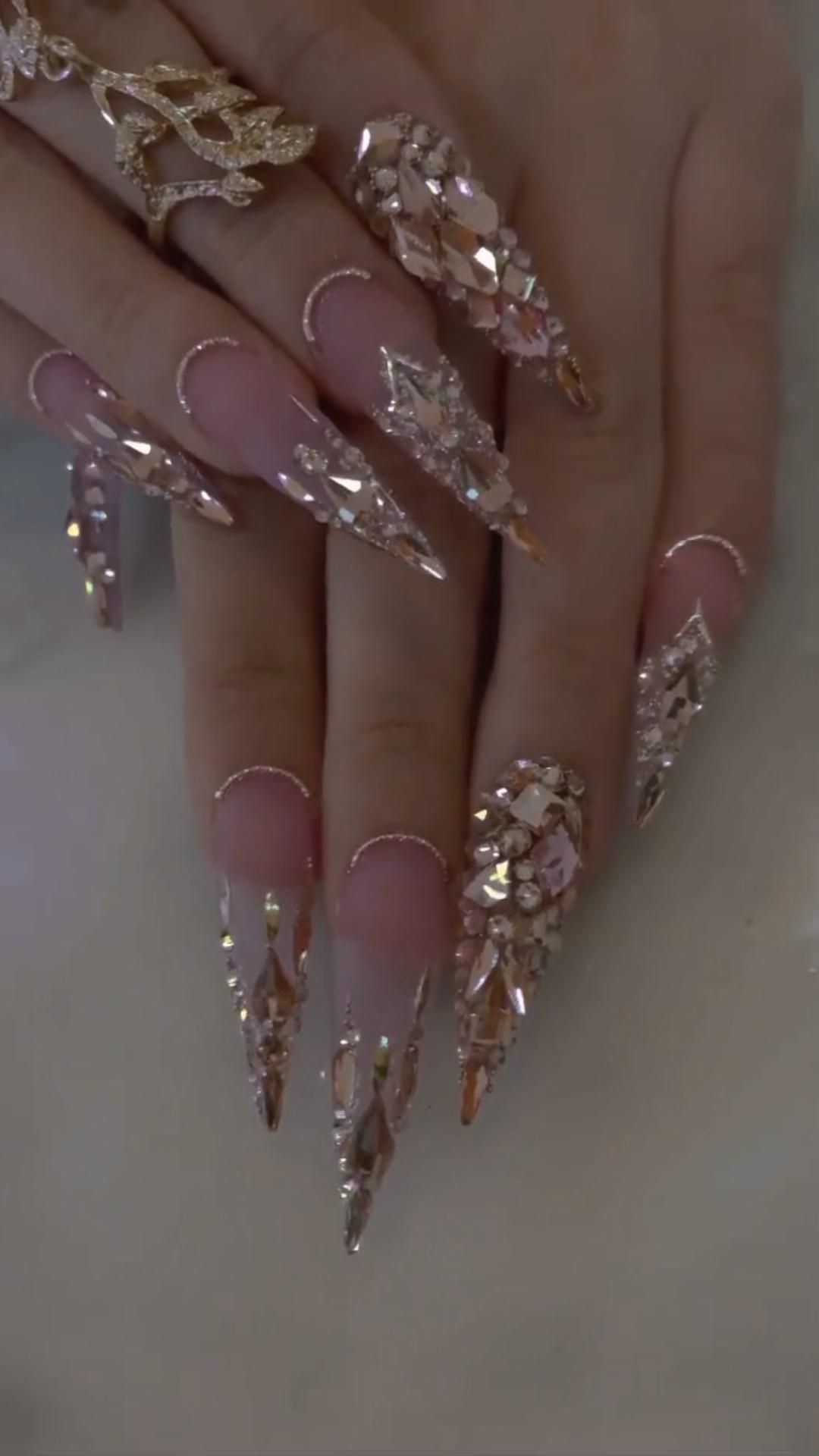 Nail Designs with Diamonds