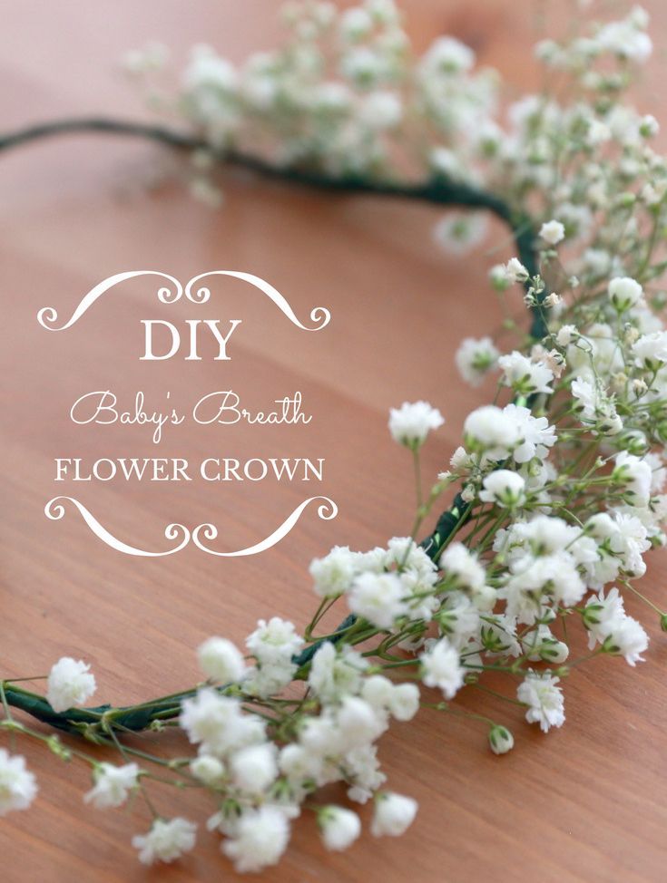 Creating a Beautiful Flower Crown With Baby’s Breath