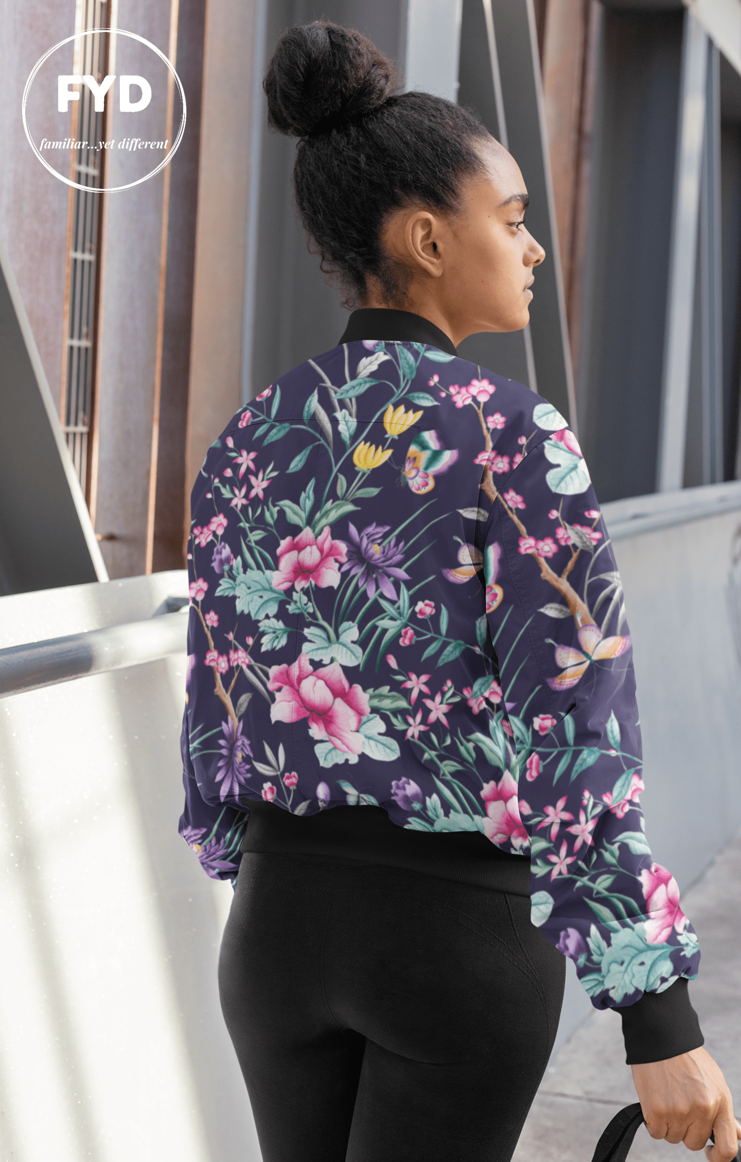 Floral Bomber Jacket Outfits