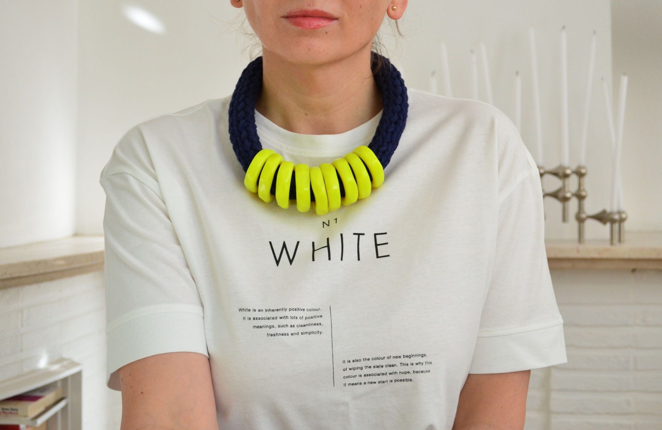 Vibrant Neon Collar Necklace Makes a Statement