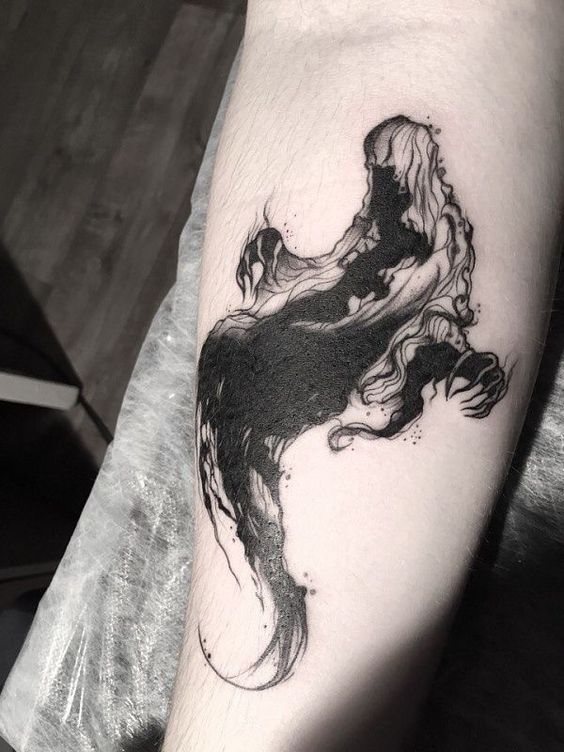 Specter-Inspired Ink: Hauntingly Beautiful Ghost Tattoo Designs