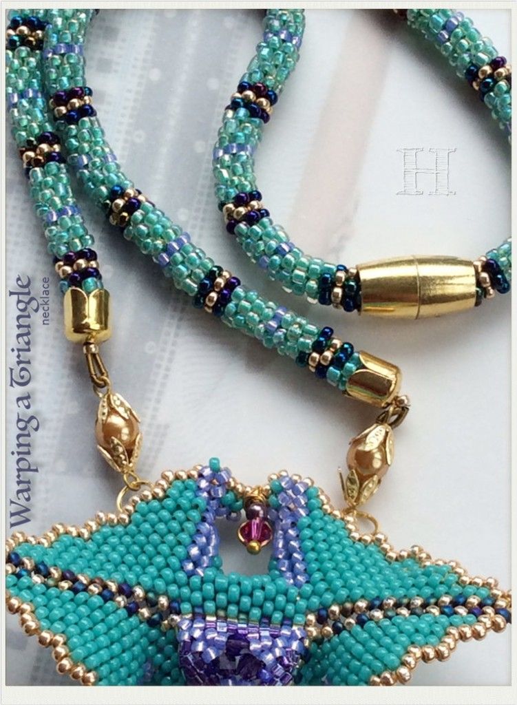Stunning Beaded Triangle Necklace Adds a Touch of Elegance to any Outfit