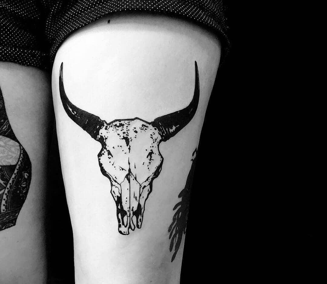 Bison Tattoo Ideas For Men