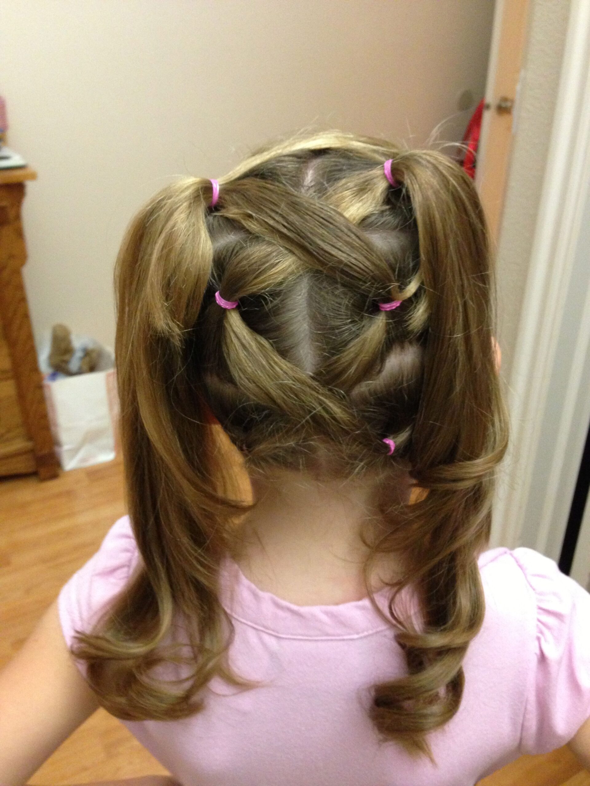 Crisscross Ponytail Hairstyle