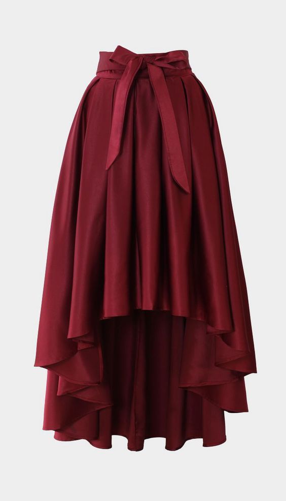 Marsala Skirt Outfits For
  Ladies