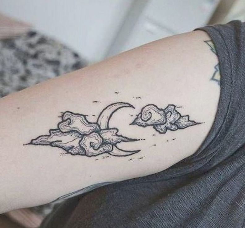 Creative Cloud Tattoo Designs for Women