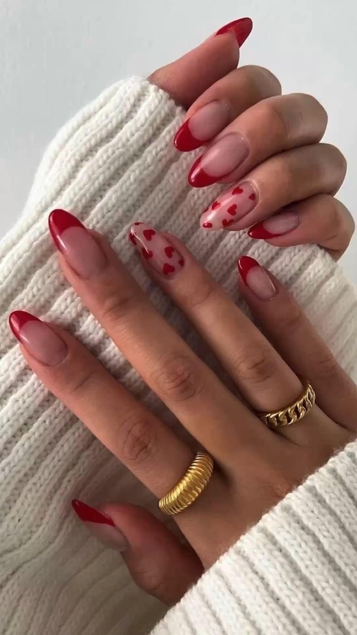 Heart Nail Art For A
  Valentine’s Day