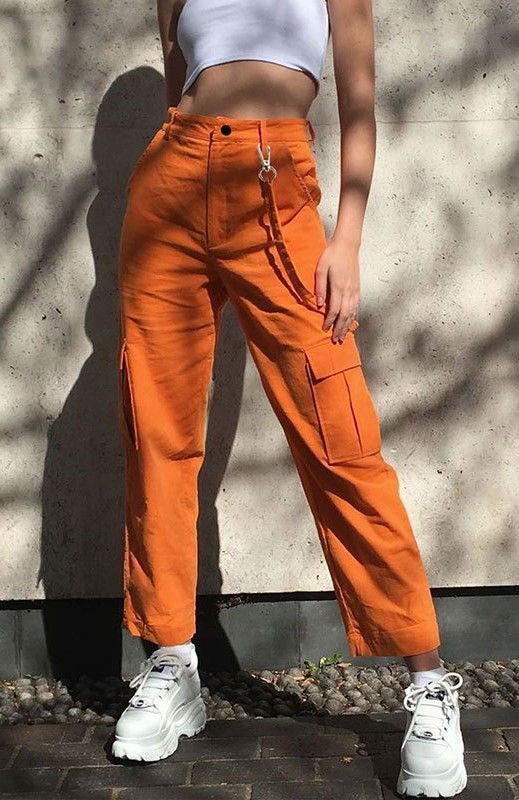 Orange Pants Outfits