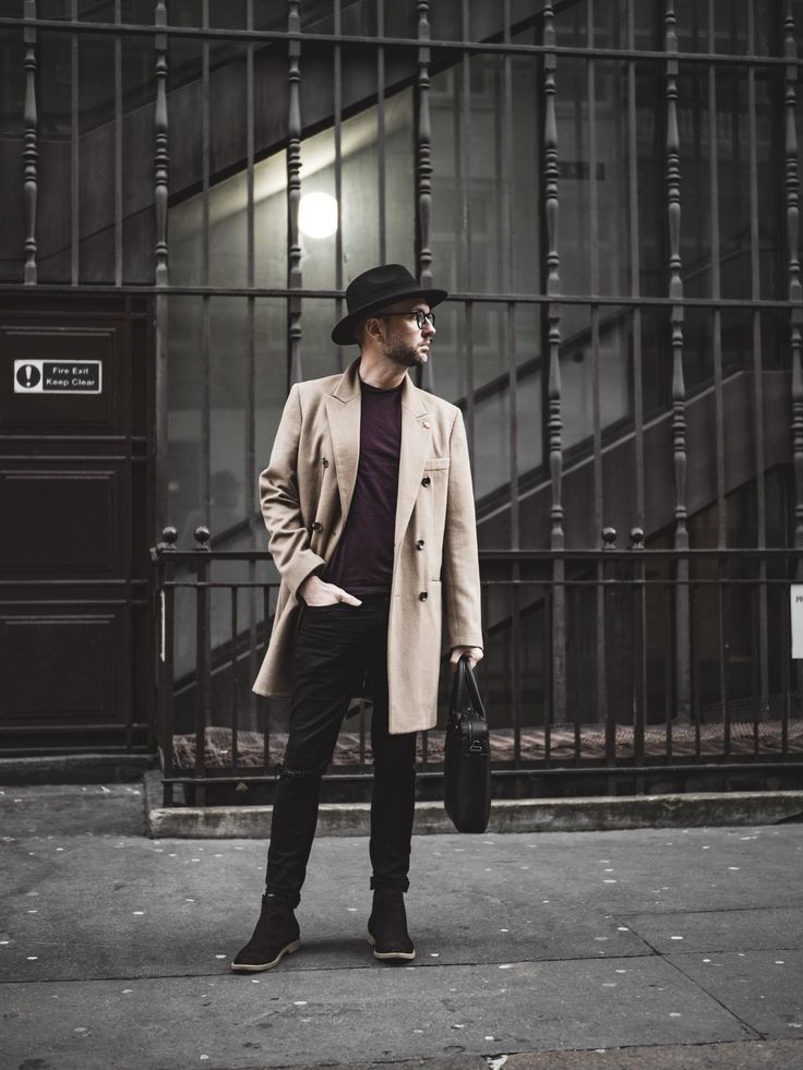 Fall Men Outfits With Wide
  Brim Hats