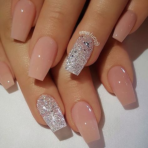 Ladylike Nude With X Manicure