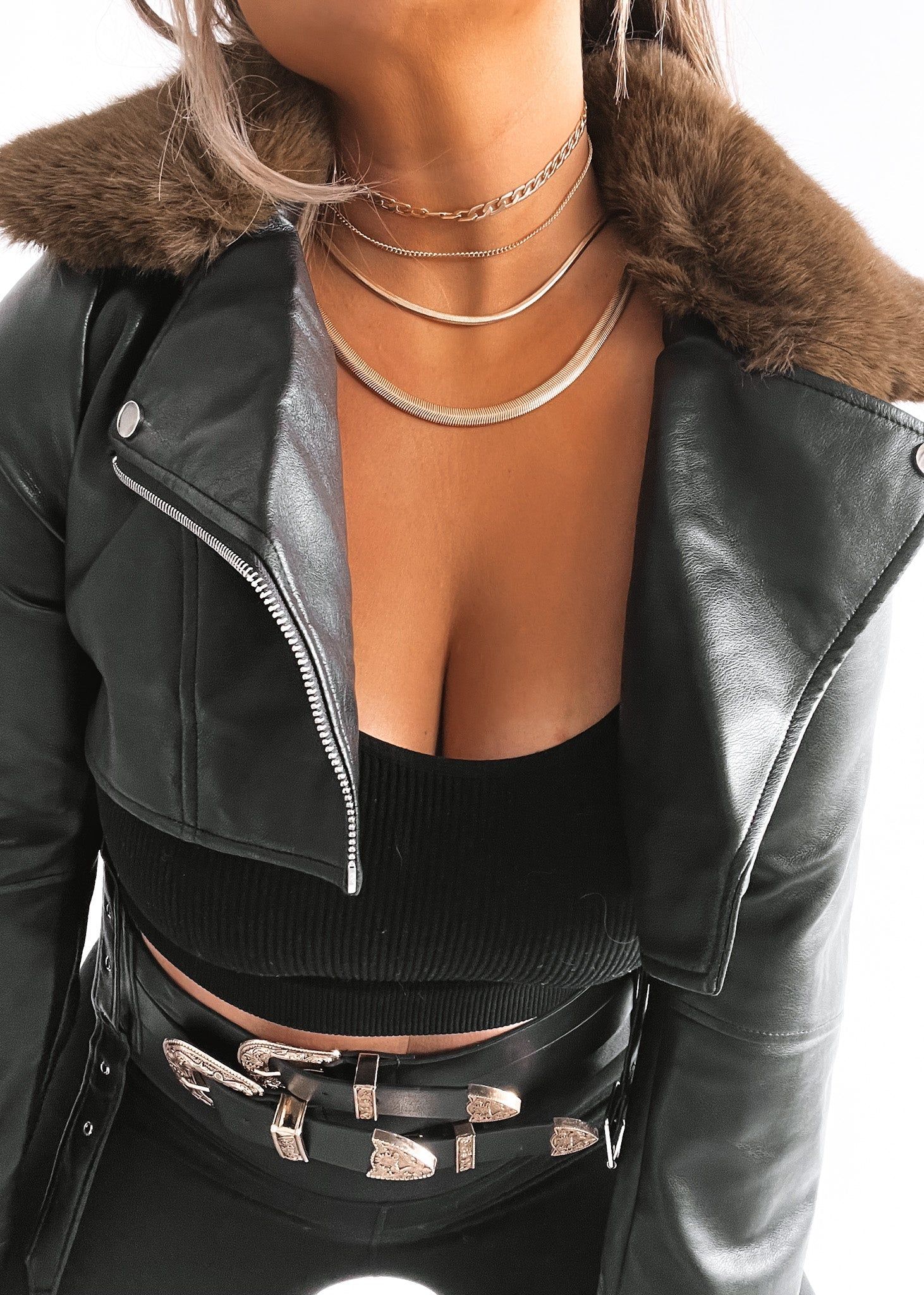 Stylish Ways to Rock a Layered Chain and Braided Leather Necklace