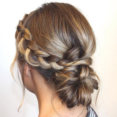 Messy Braided Bun