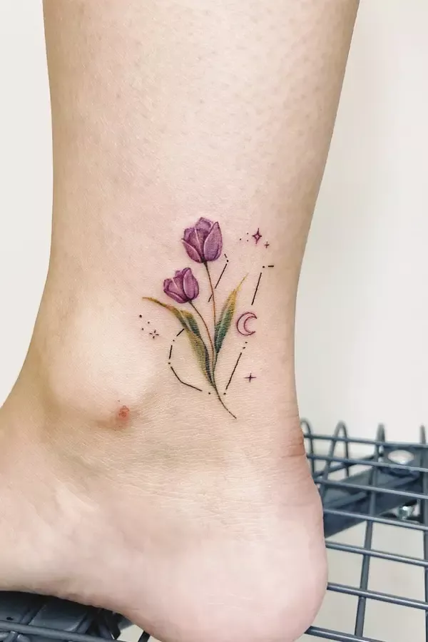 Tulip Tattoo Ideas For Women