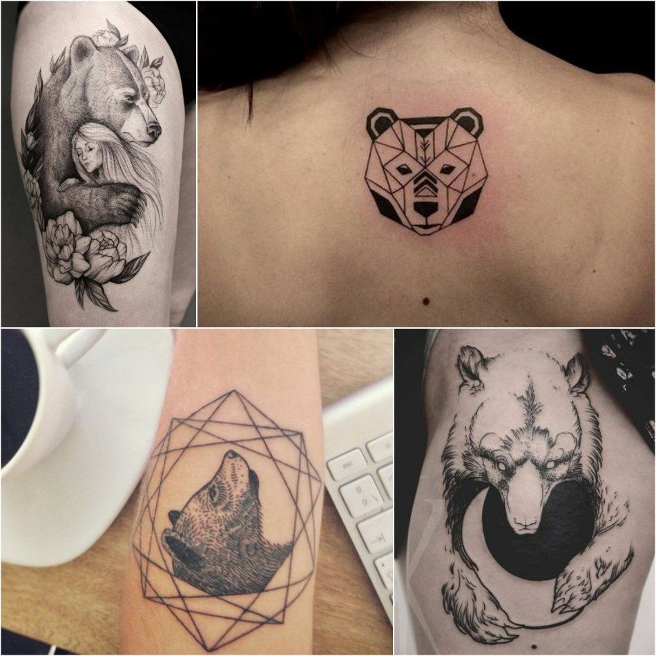 Bear Tattoo Ideas For Girls