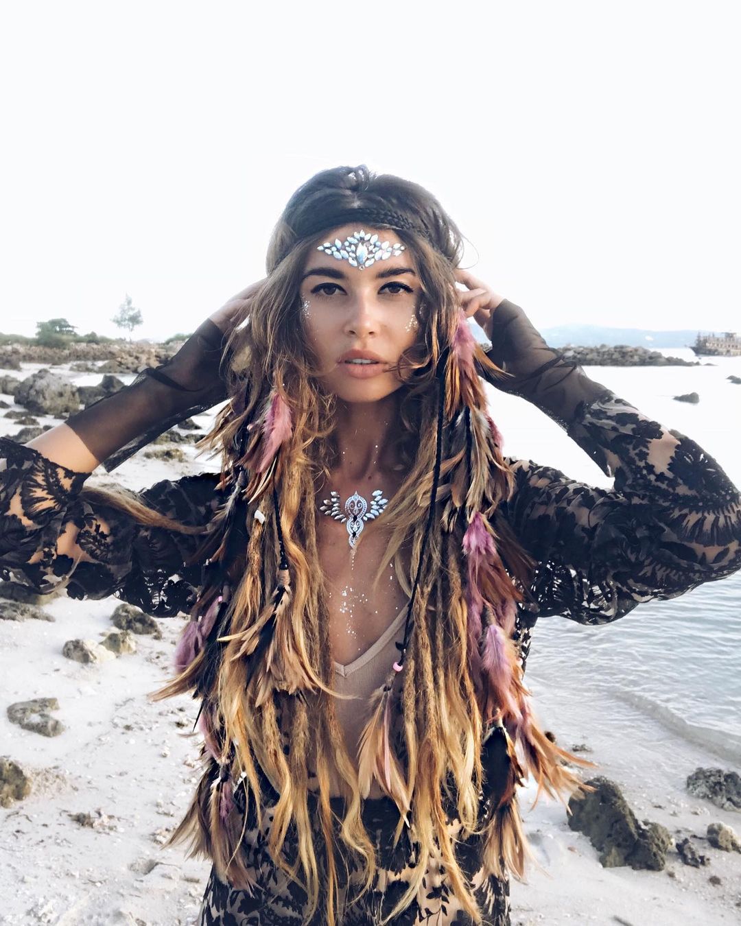 Boho Chic Feather Headpiece