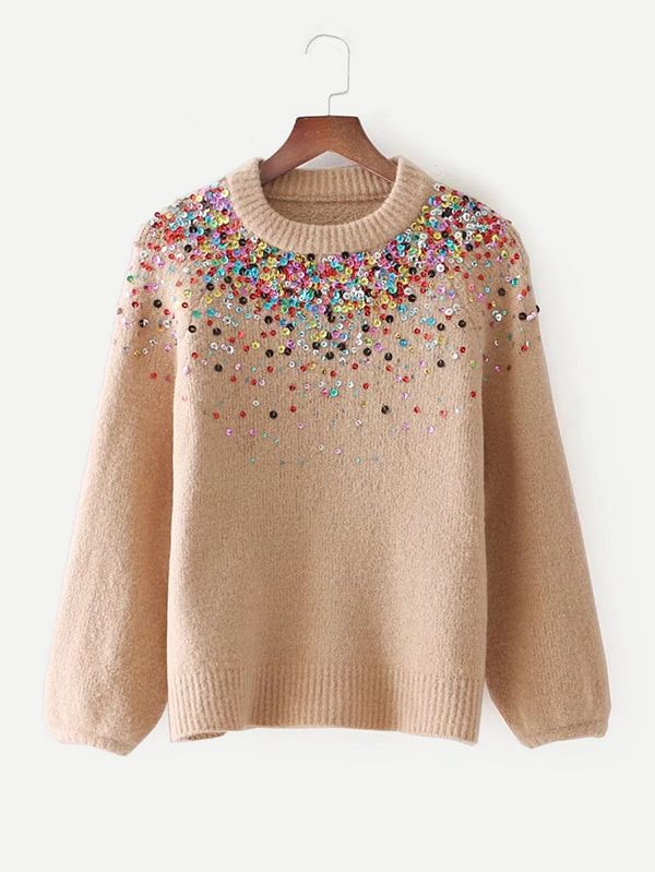 DIY Embellished Sweater