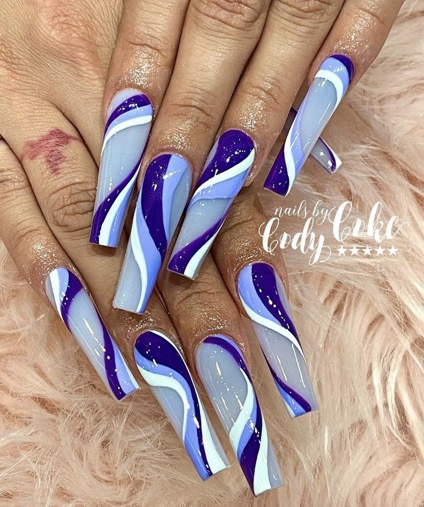 Easy Candy Swirls Nail Art