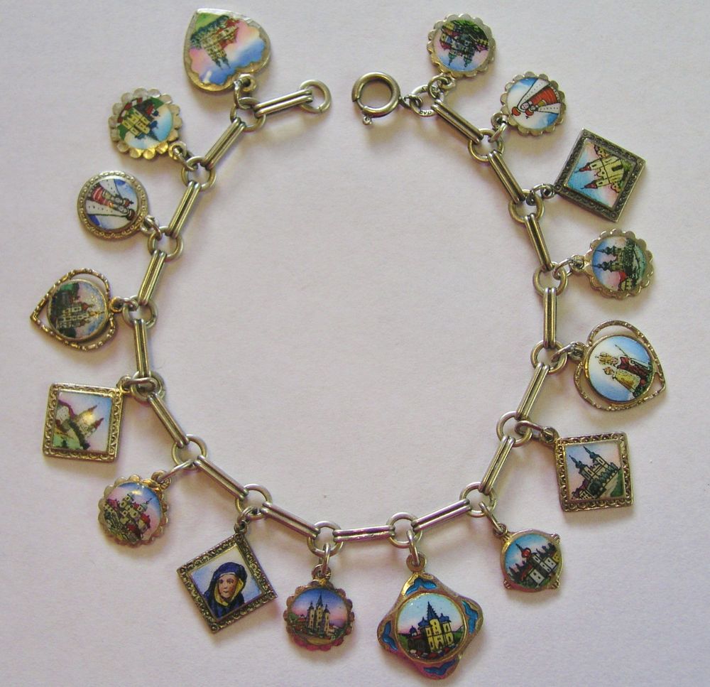 Enamel Charm Bracelet