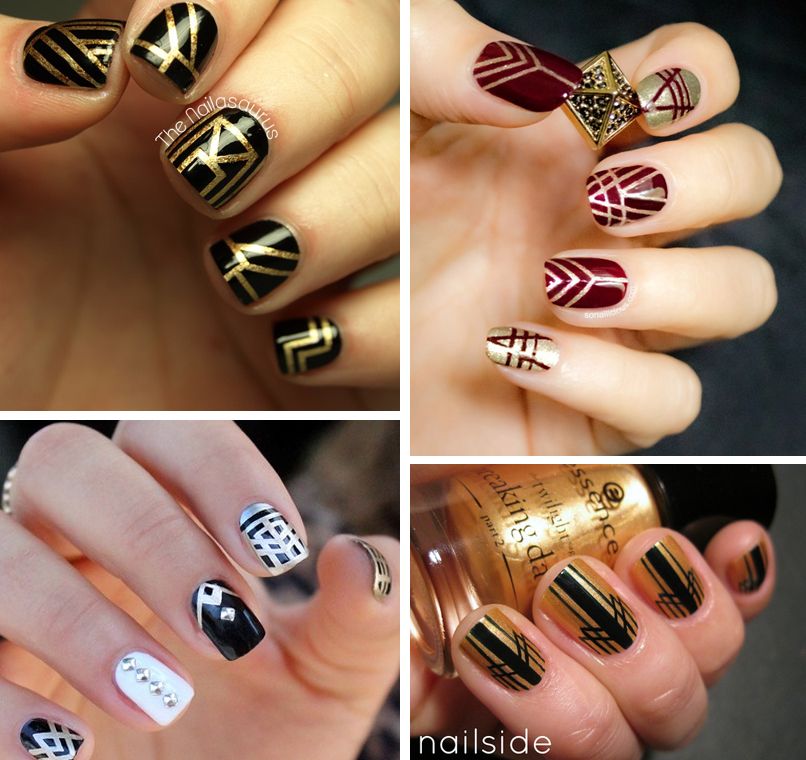 Gatsby Inspired Nails
