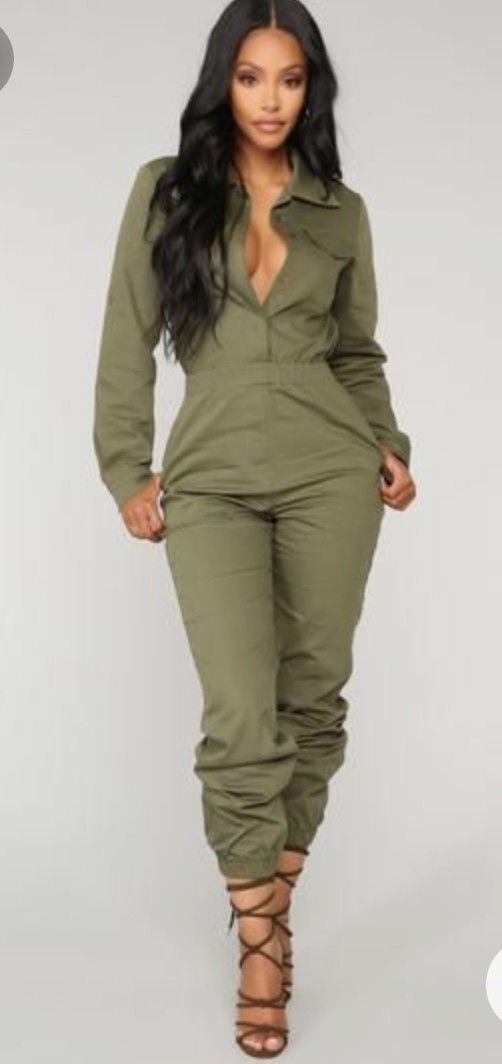 Stylish Olive Green Romper and Jumpsuit Outfits for Women