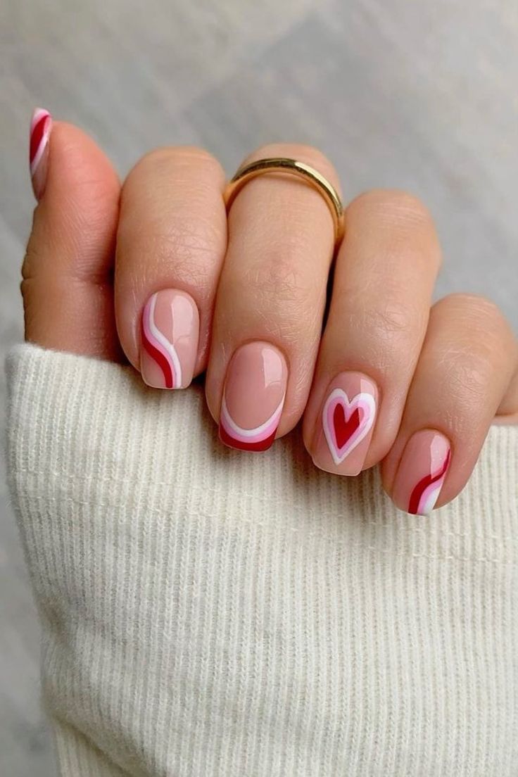 Heart Nail Designs For
  Valentine’s Day