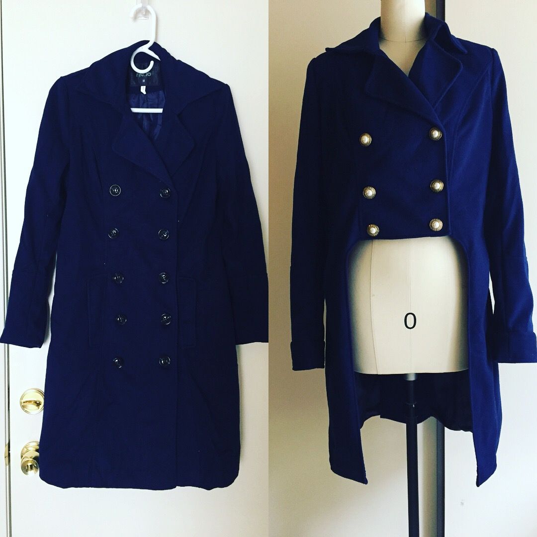 Navy Blue Coat Outfits For Men