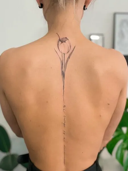 Tulip Tattoo Ideas For Women