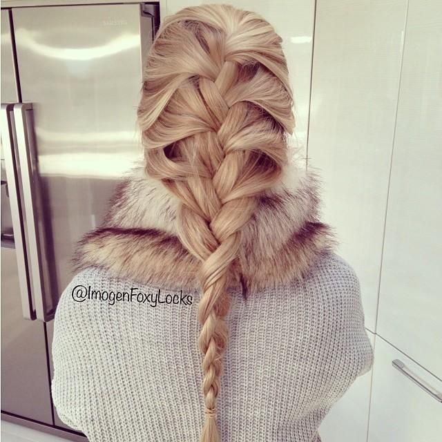 Elsa French Braid Hairstyle