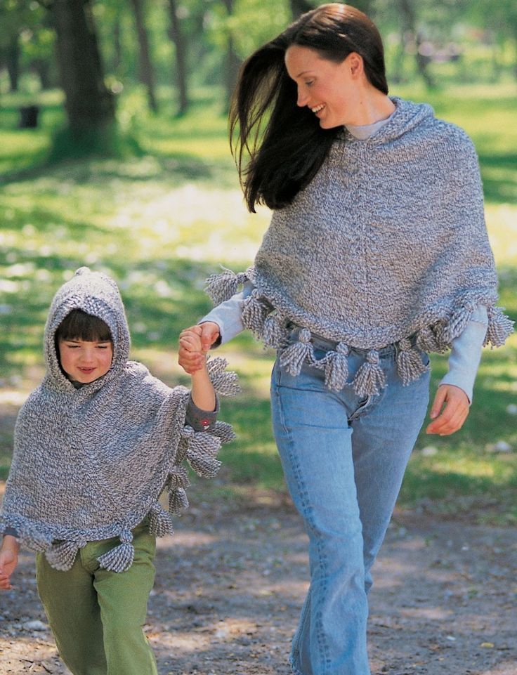 Knitted Ponchos For Autumn