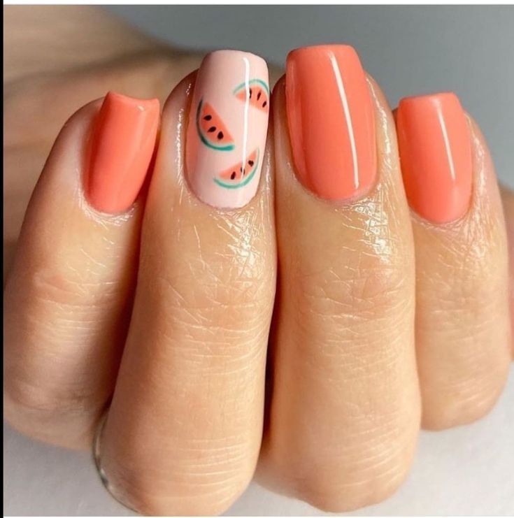 Adorable Watermelon Nail Art Designs to Try this Summer