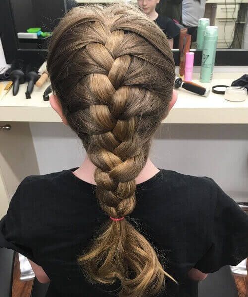 Elsa French Braid Hairstyle
