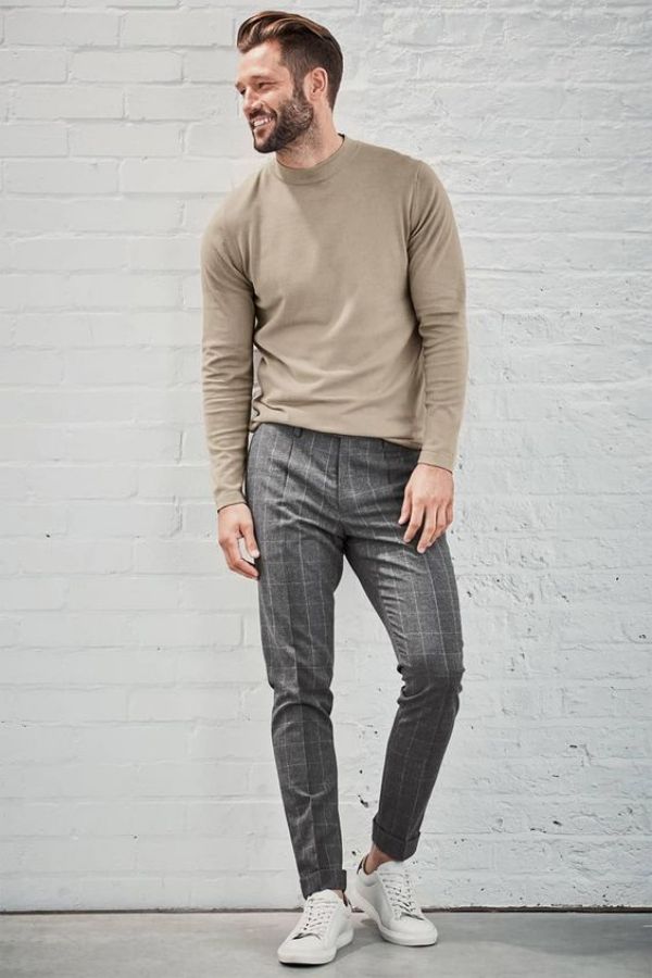Men Outfit Ideas With Plaid
  Pants