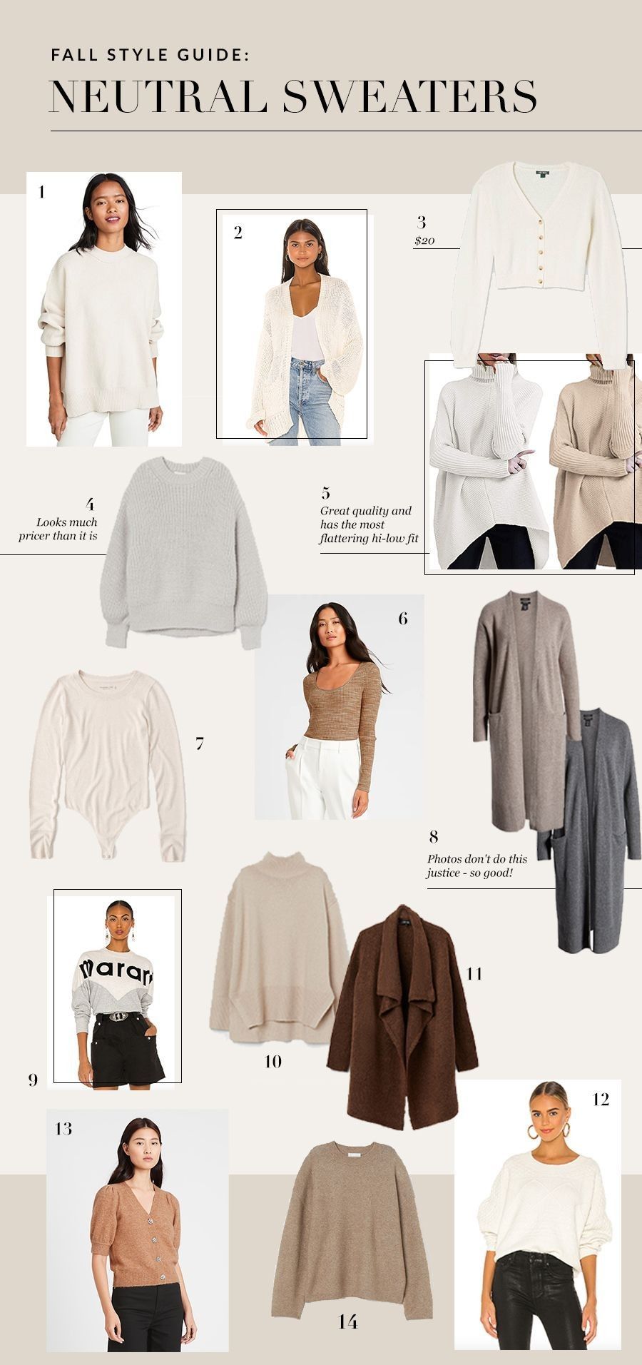 Neutral Sweaters