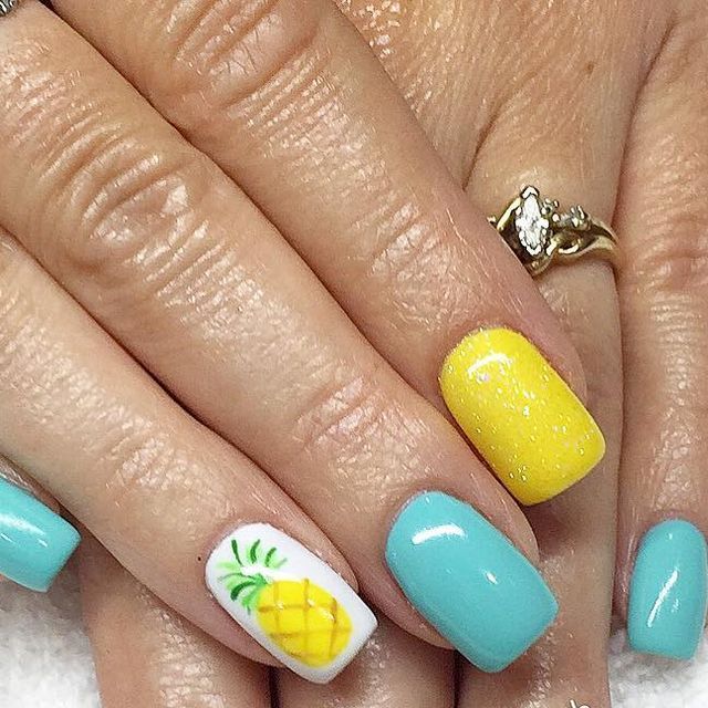 Tropical Vibes: Embrace the Trend of Pineapple Nail Art