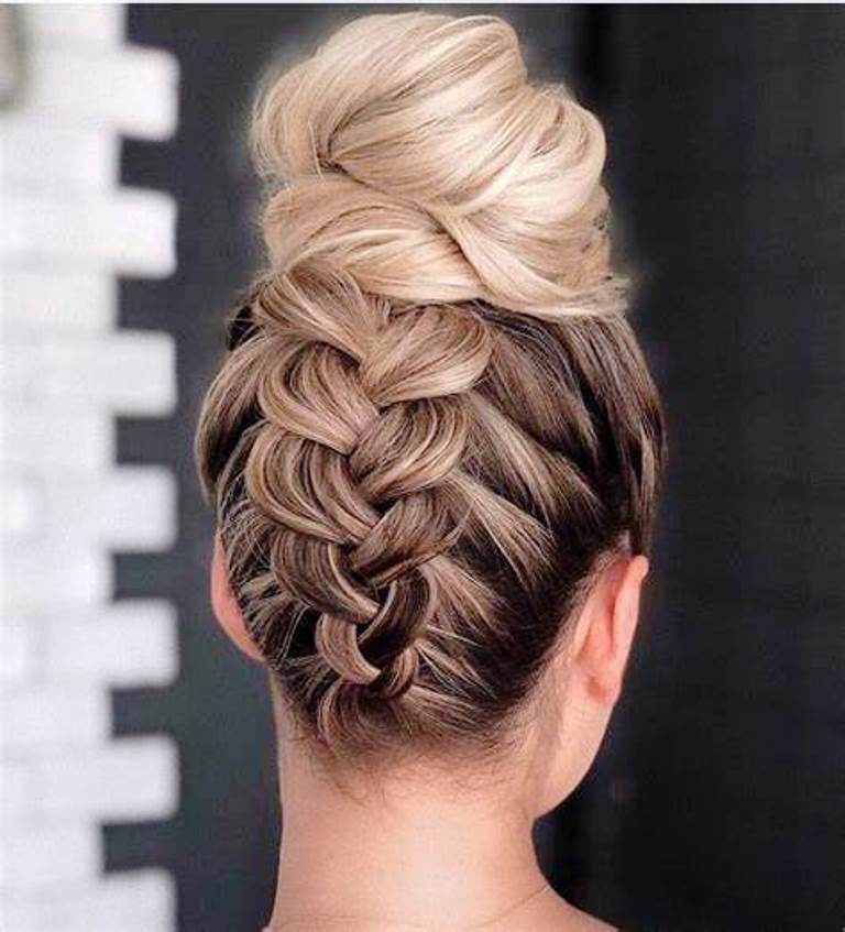 Stunning Braid Embellished Updo for a Chic Hairstyle