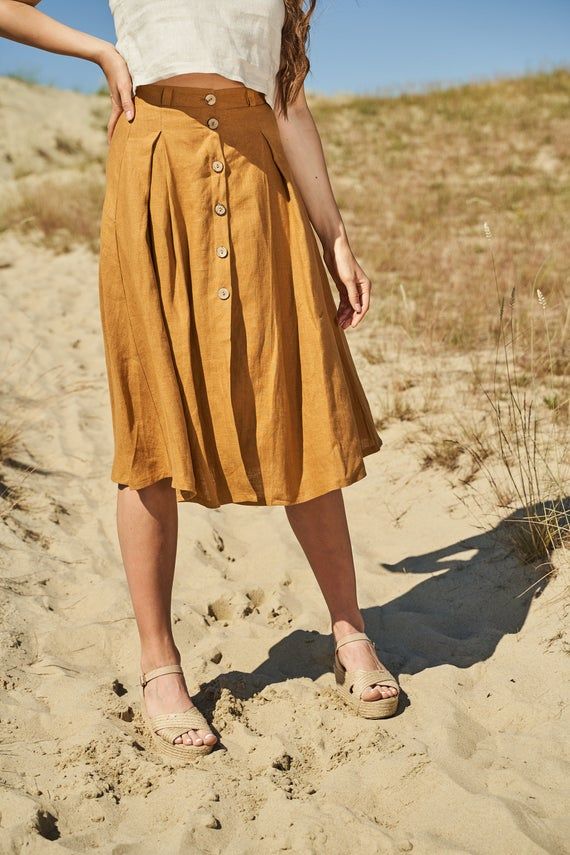 Chic Ways to Style Button Front Skirts This Summer