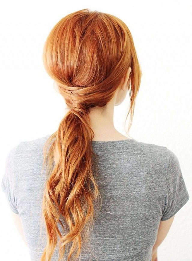 Crisscross Ponytail Hairstyle