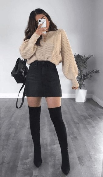 Fall Outfits with Skirts