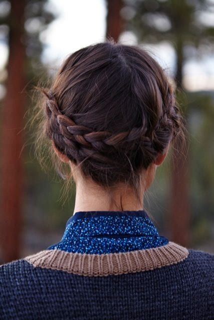 Milkmaid Braids For Thick Hair
