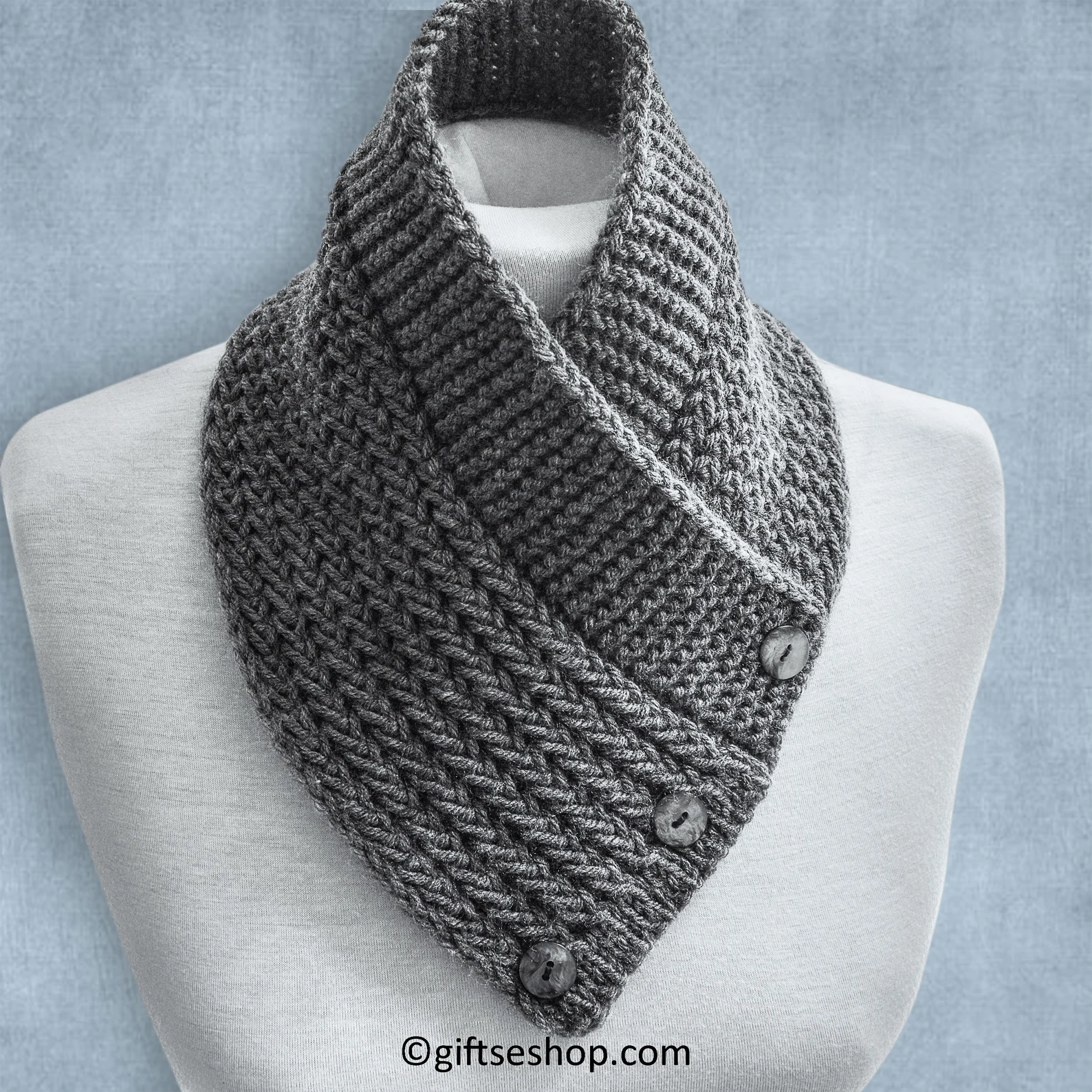 Cozy Cowl with a Stylish Button