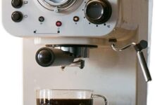 Our Take on the Retro White Semi-Automatic Coffee Machine