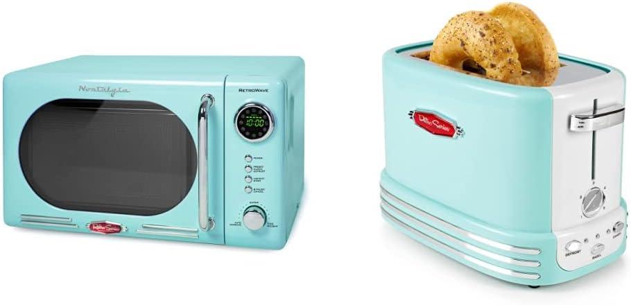 Retro Vibes for Our⁢ Kitchen: Review of Nostalgia Microwave & Toaster